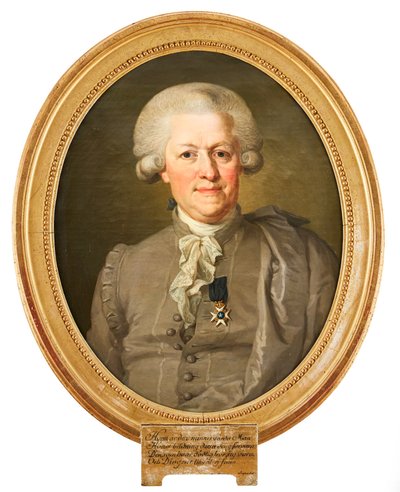 Portrait of Governor Nils von Rosenstein Wearing the National Costume and the Order of the North Star. Painting by Lorenz Pasch the Younger (1733–1805) by Lorenz Pasch